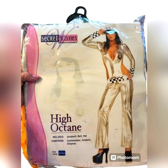 NEW IN PACKAGE Race Car Driver Med Costume - Picture 1 of 14